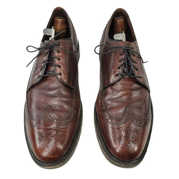 Vtg Freeman Flex-Free Leather Oxford Dress Shoes Leather Sole Mens 10D 822538 main image 5